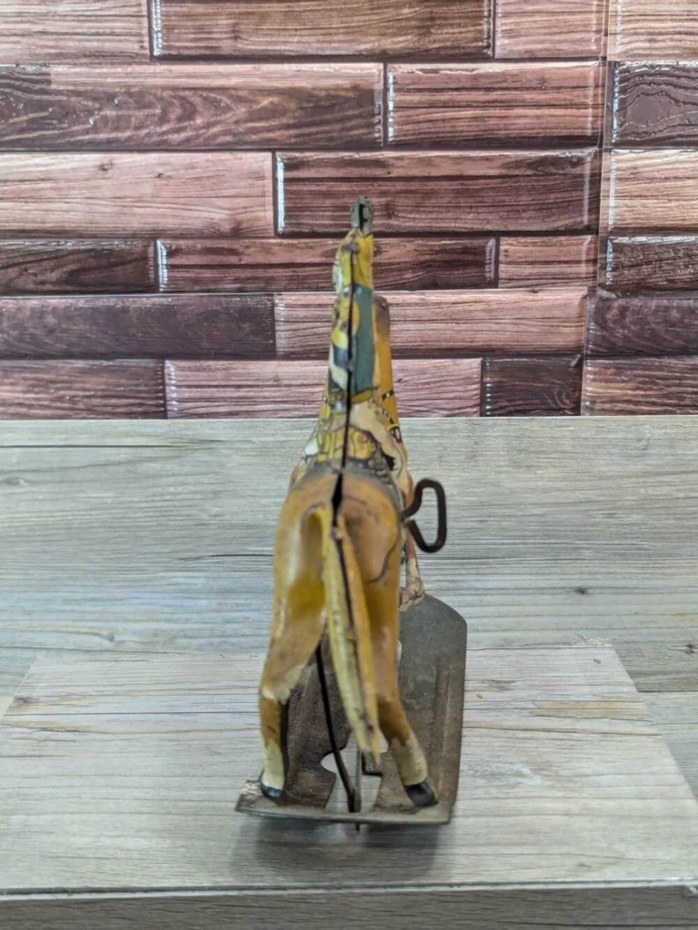 Marx Toys Tin Roy Rogers & Trigger Wind Up Toy Rocking Horse Missing Parts Works